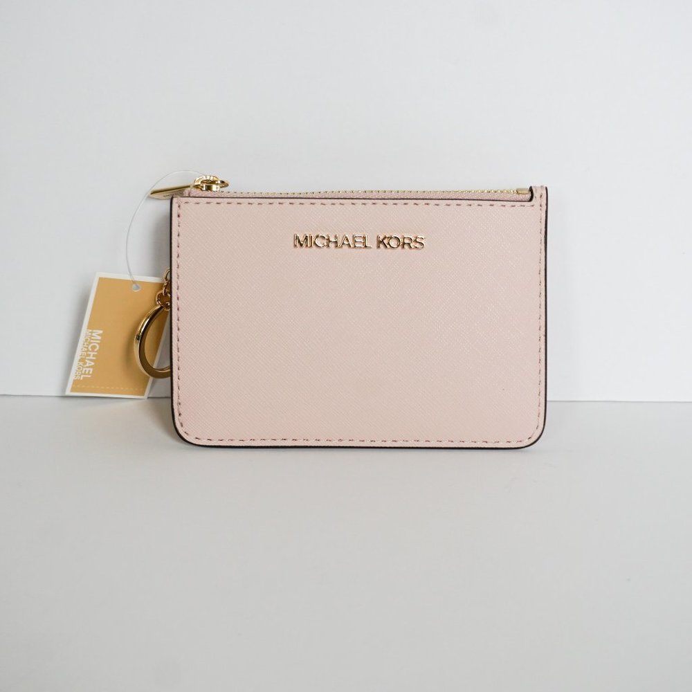 Michael Kors Jet Set Coin Wallet Pink Powder Blush